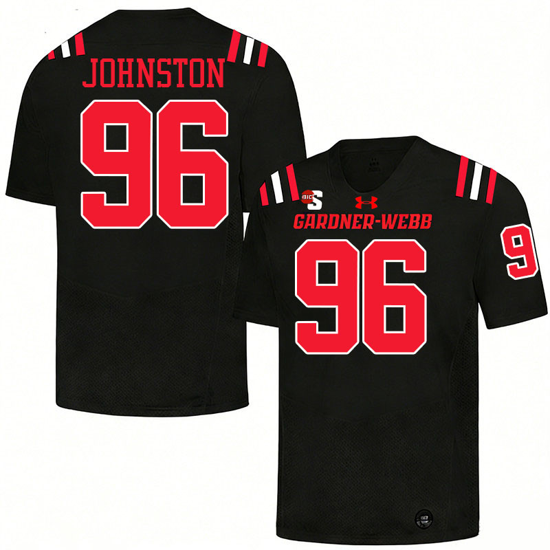 Gardner-Webb Runnin' Bulldogs #96 Brian Johnston College Football Jerseys,Uniforms-Black